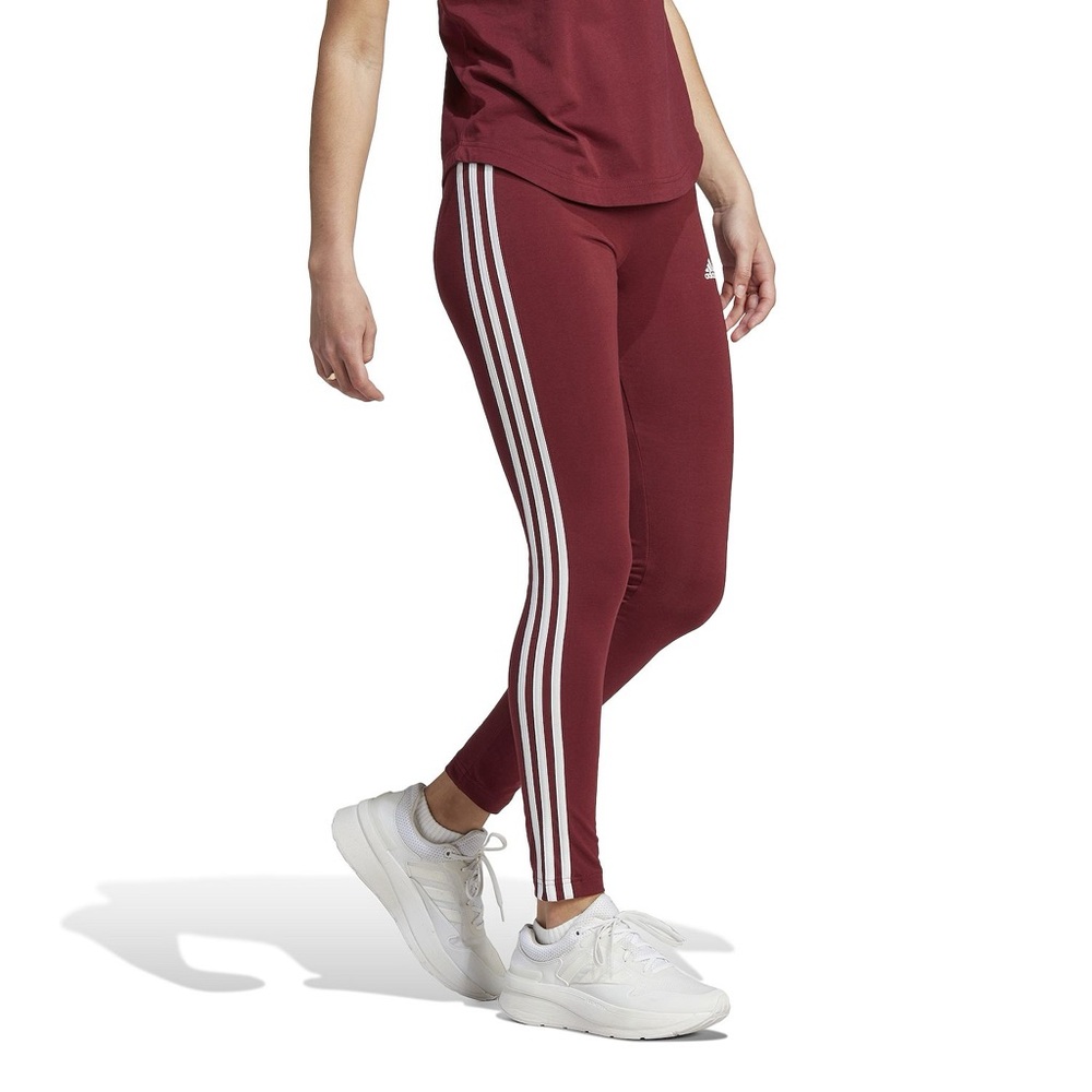 Adidas Women's Green 3 three stripe active Leggings plus size women 2X NEW NWT - Picture 2 of 8